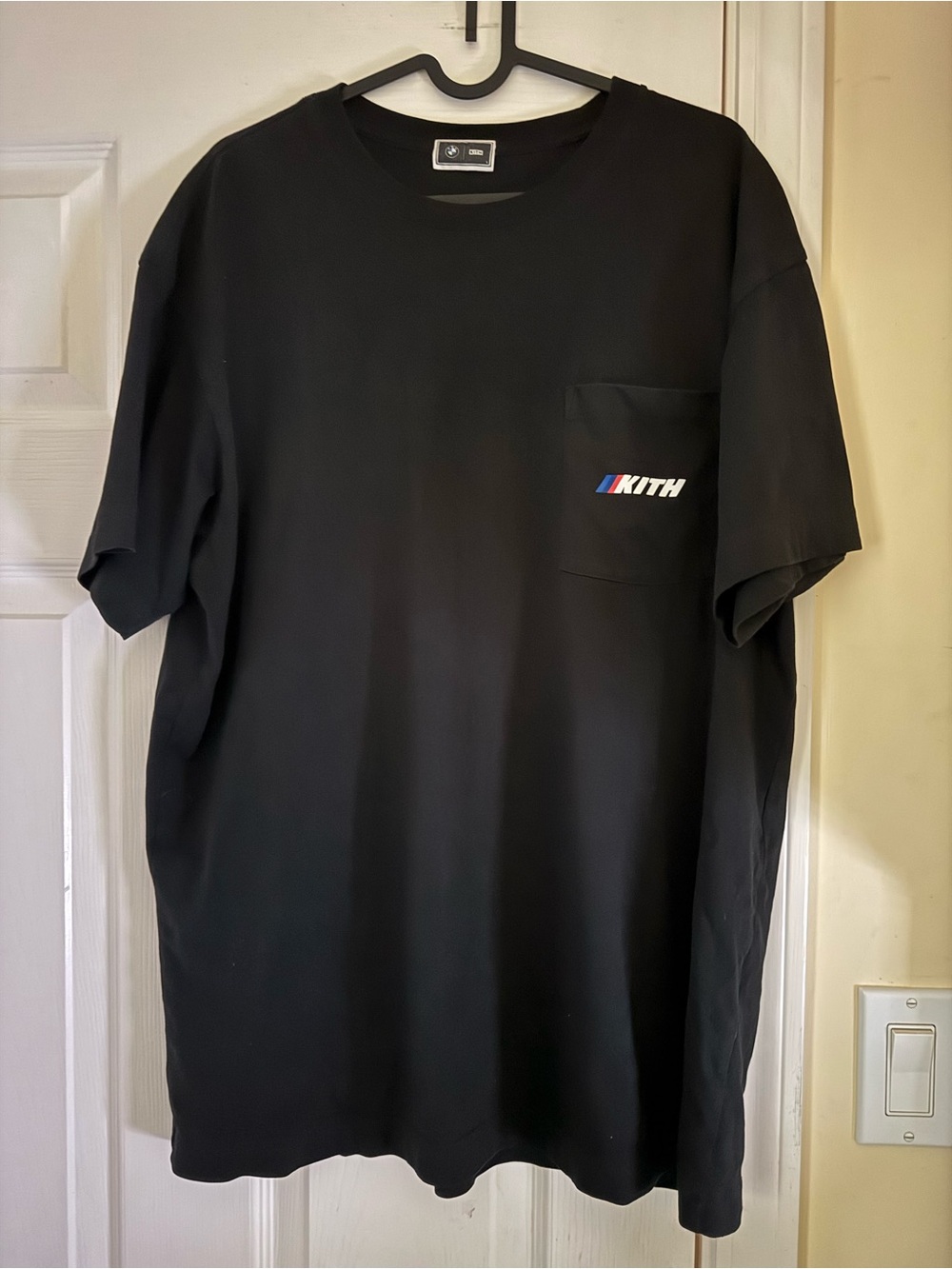 Kith Black Short-Sleeve Pocket Tee with Small Logo